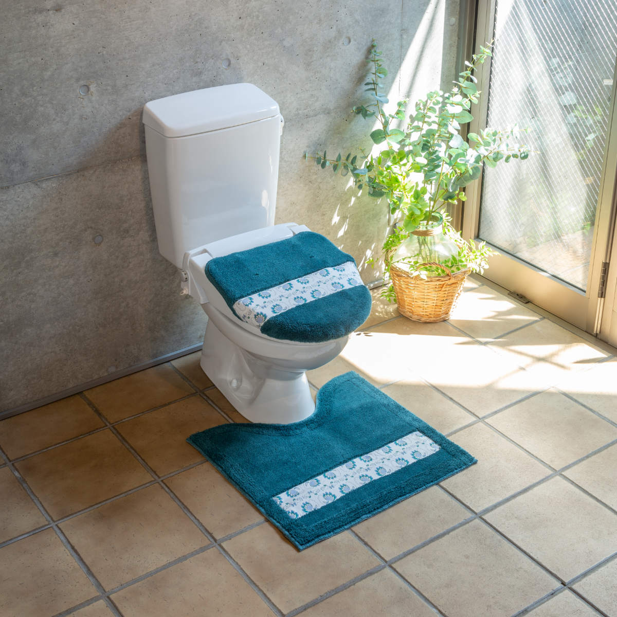 トイレマット ピックリンツ 55×60cm （ トイレ マット 抗菌 防臭 吸水