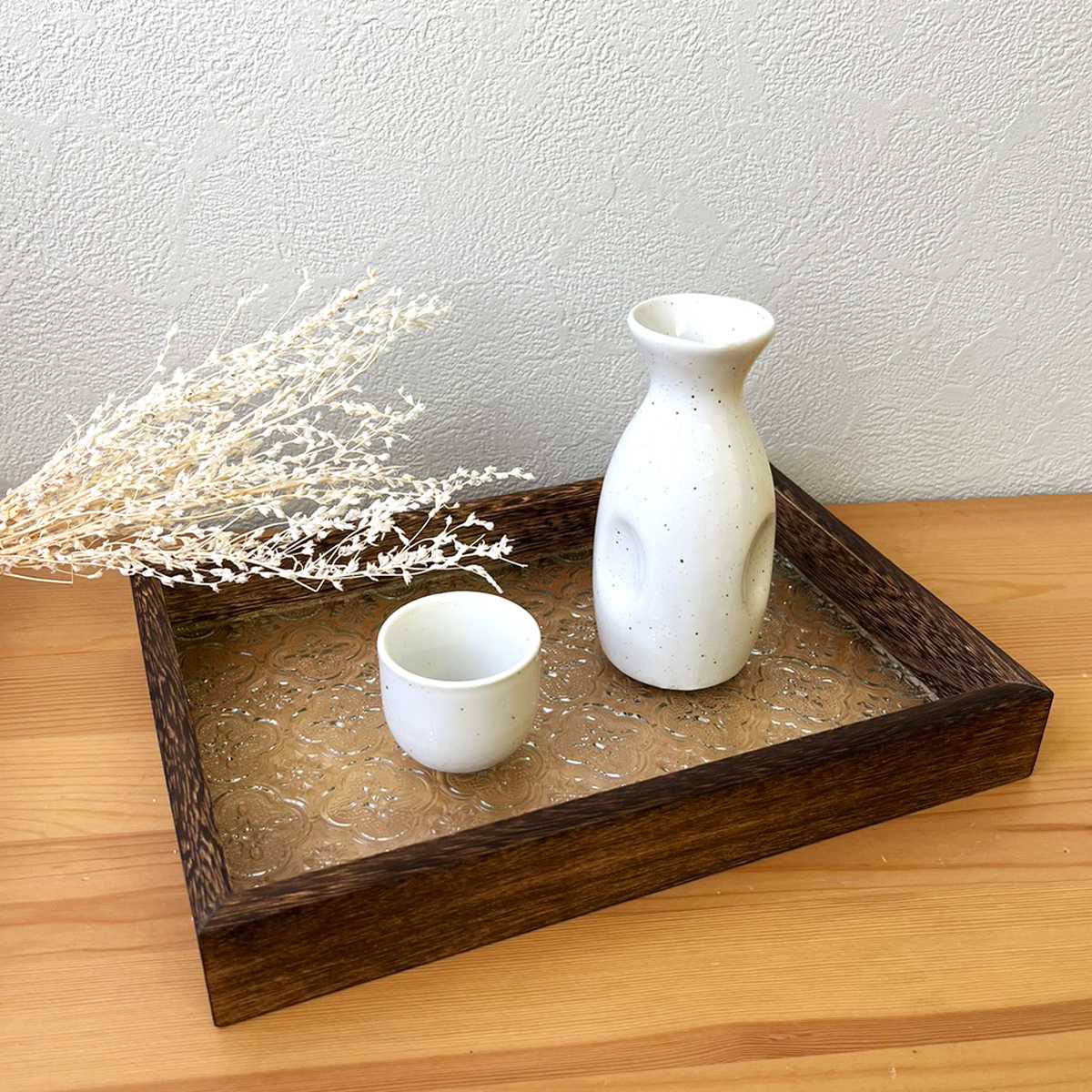 パラデック アクセサリートレイ ベゴニア レトロガラストレイ M