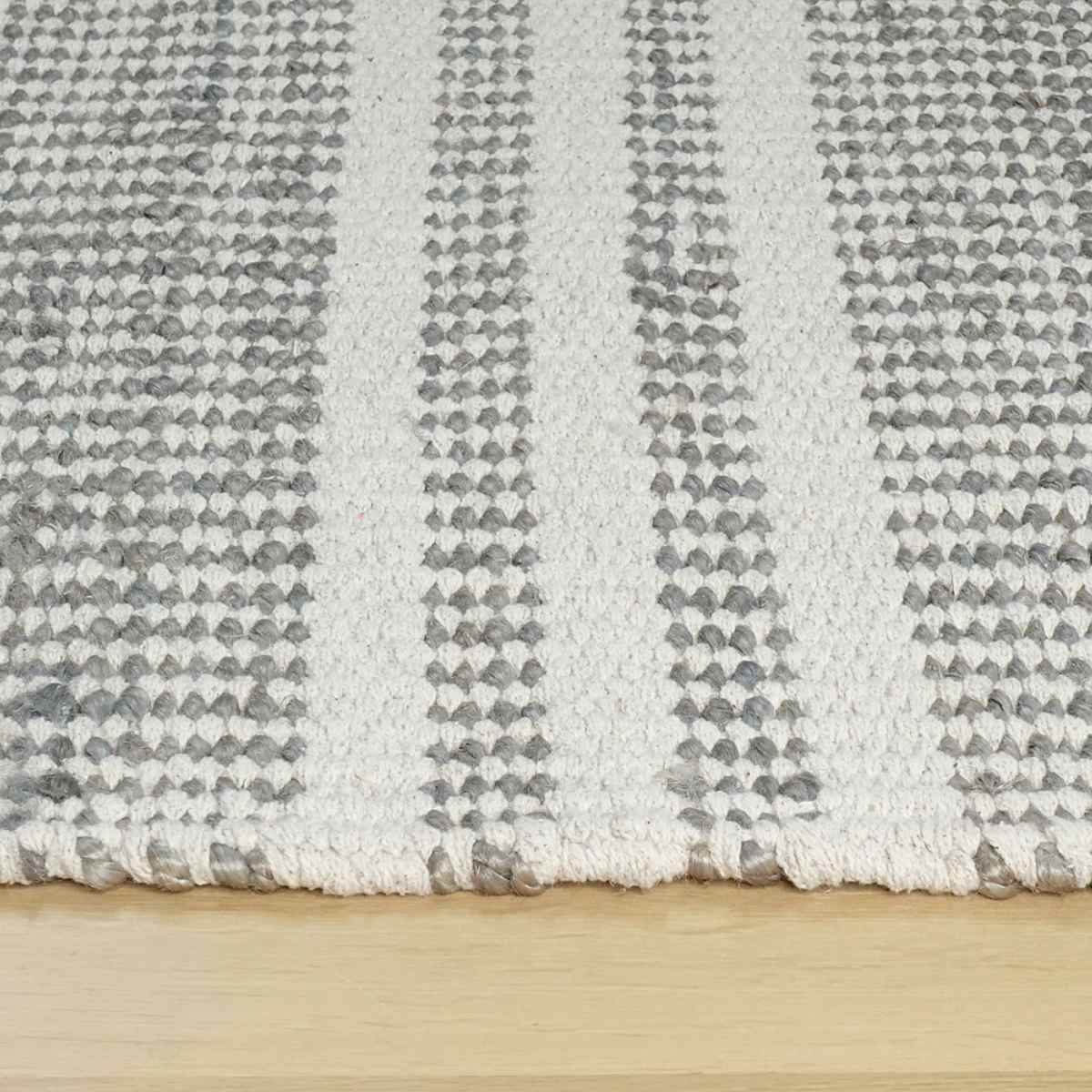 ラグ ジュートラグ 160×230cm ボーダー ホットカーペット対応 （ ラグマット 絨毯 マット 長方形 床暖対応 天然素材 アクセントラグ ）