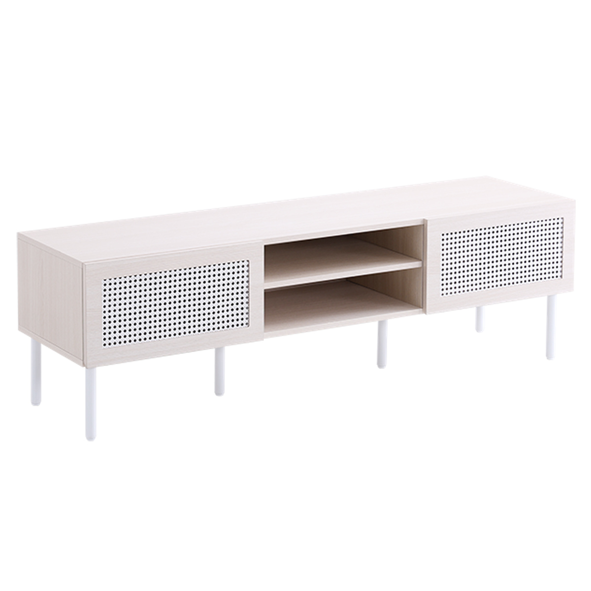 ホームテイスト（HOME taste） ラタン調テレビ台 幅140cm 63インチ対応