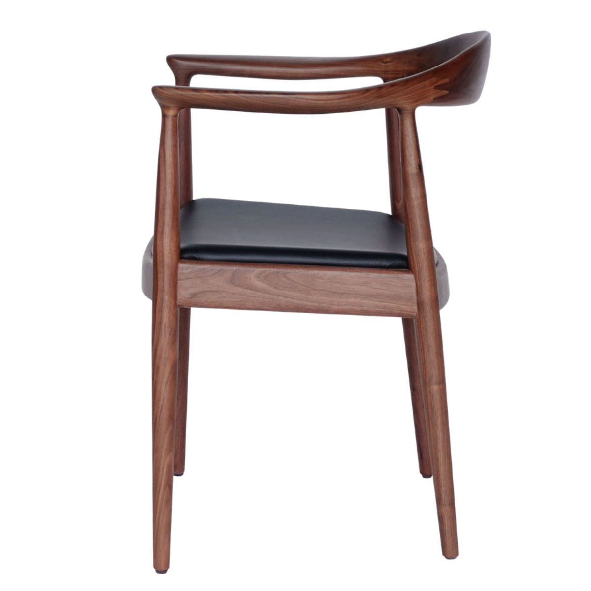 ダイニングチェア 肘付 座面高47cm 本革 ウォールナット ザ・チェア