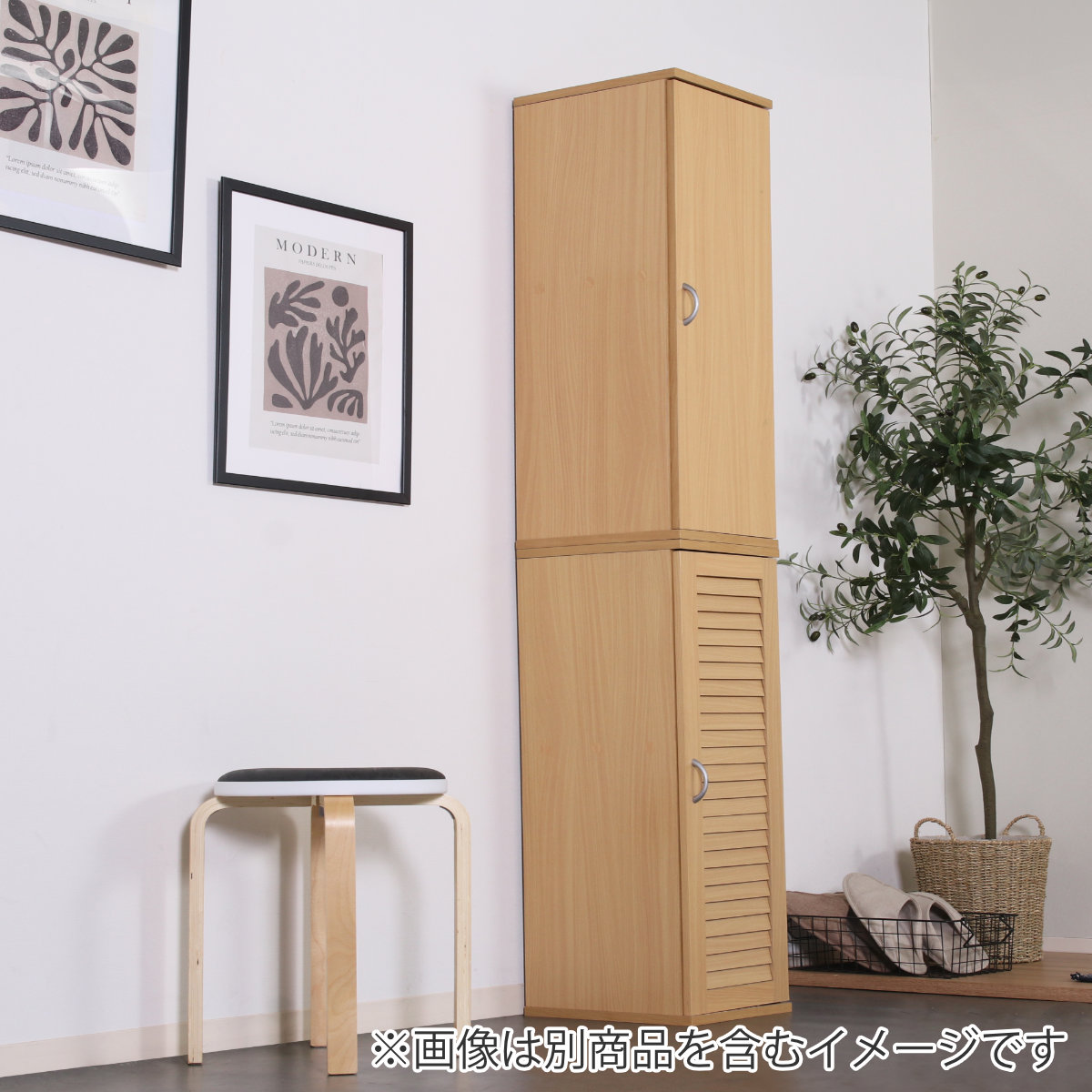 不二貿易（Fuji Boeki） 下駄箱 スリムシューズボックス 5段 幅28.7cm