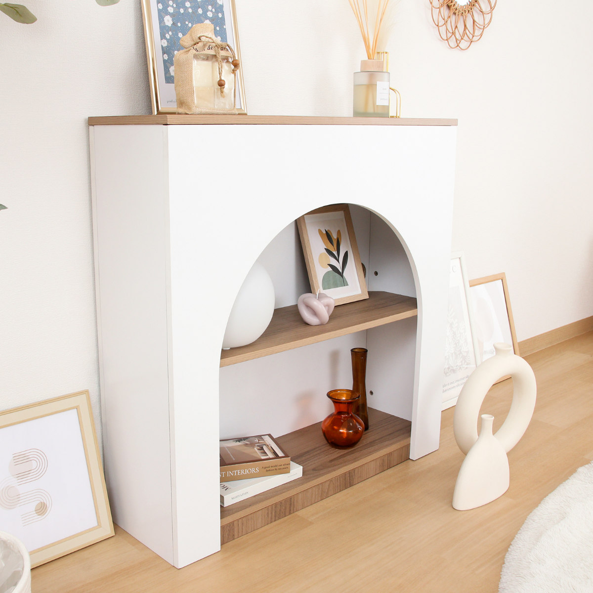 マントルピース（ラック、シェルフ、本棚） | 家具、インテリア の