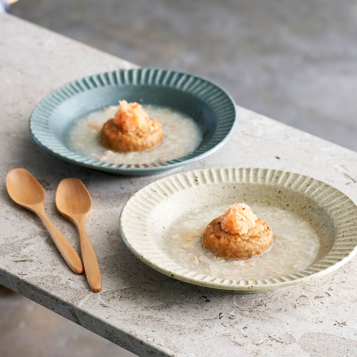 aito製作所 プレート スプーン ペアセット グラッテ 磁器 木製 （ 食洗