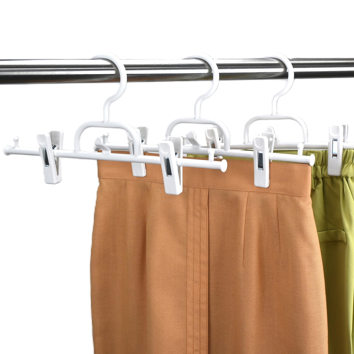 サワフジ ハンガー ボトムハンガー連結式 3本組 （ クリップハンガー