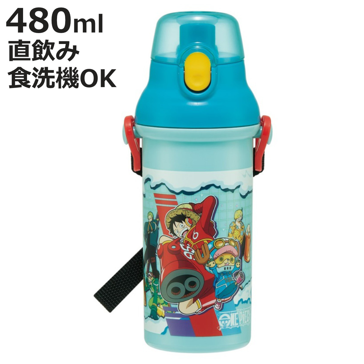 スケーター 水筒 480ml 抗菌直飲プラボトル ワンピース24
