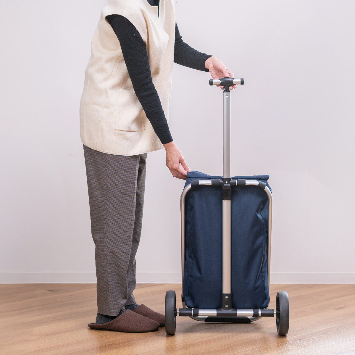 ショッピングカート reisenthel SHOPPING TROLLEY 45L （ ライゼンタール 買い物カート 折りたたみ コンパクト キャリーカート ）の画像