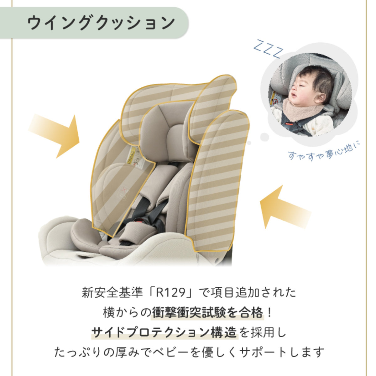 チャイルドシート ジュニアシート ISOFIX 身長 76cm〜150cm （ 新安全