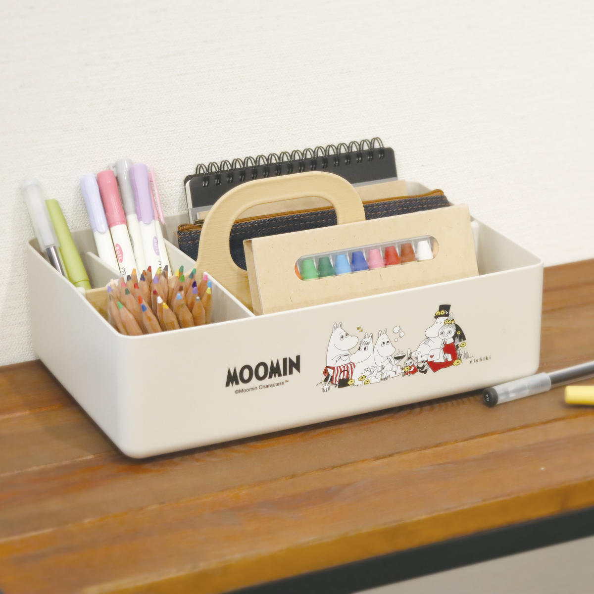 錦化成 収納ボックス ムーミン モッテケース 幅28×奥行18.5×高さ13.5cm