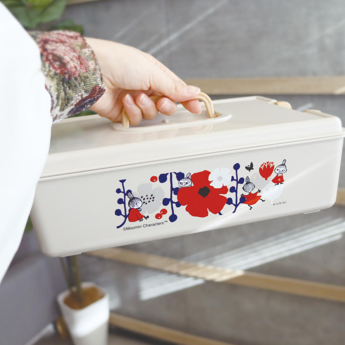 錦化成 収納ボックス リトルミイ パチットBOX ふた付き （ 収納ケース