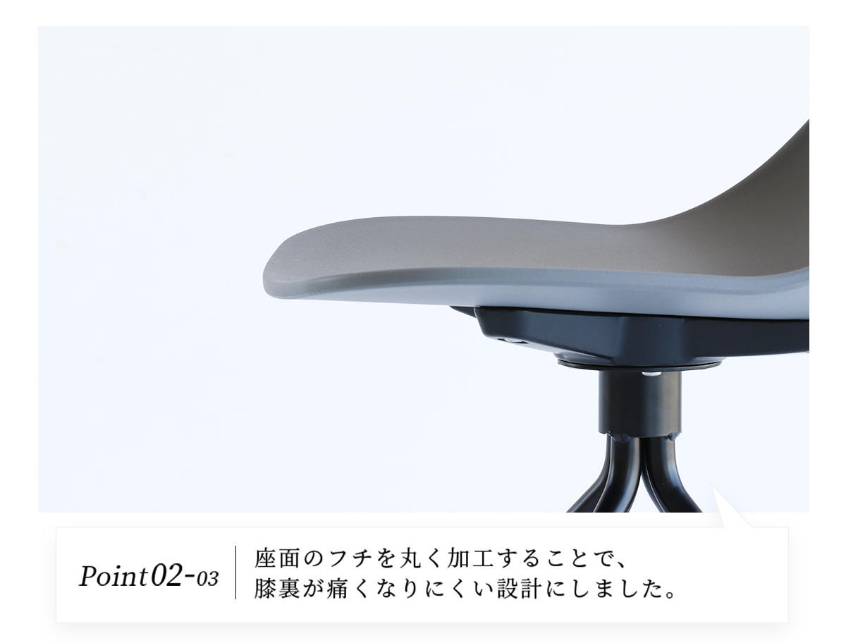オフィスチェア 座面高47cm スチール脚 ワークチェア steel aven （ ポリプロピレン プラスチック デスクチェア 椅子 ダイニングチェア ）の画像