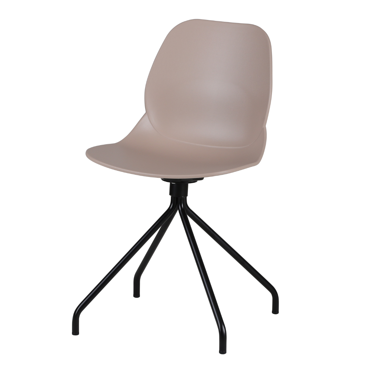 オフィスチェア 座面高47cm スチール脚 ワークチェア steel aven （ ポリプロピレン プラスチック デスクチェア 椅子 ダイニングチェア ）の画像