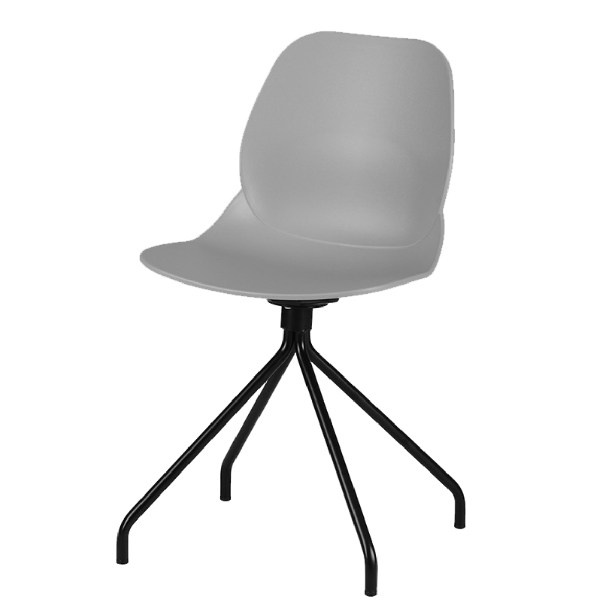 オフィスチェア 座面高47cm スチール脚 ワークチェア steel aven （ ポリプロピレン プラスチック デスクチェア 椅子 ダイニングチェア ）の画像