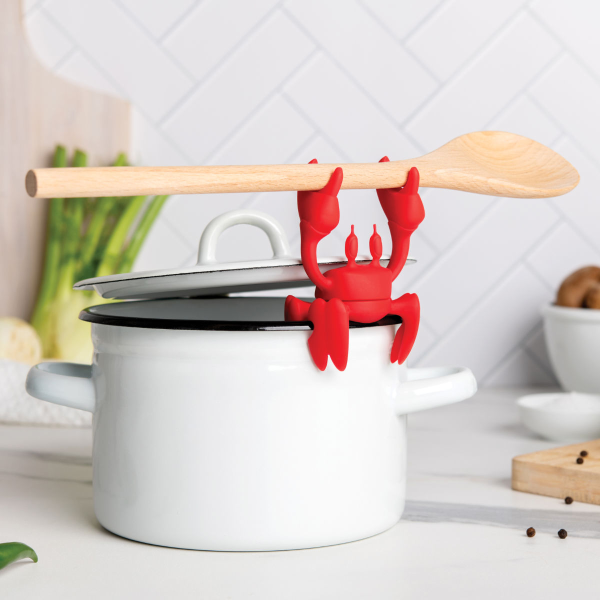 漆器ポット置き OTOTO（オトト） キッチンツールスタンド OTOTO Red スプーンホルダー