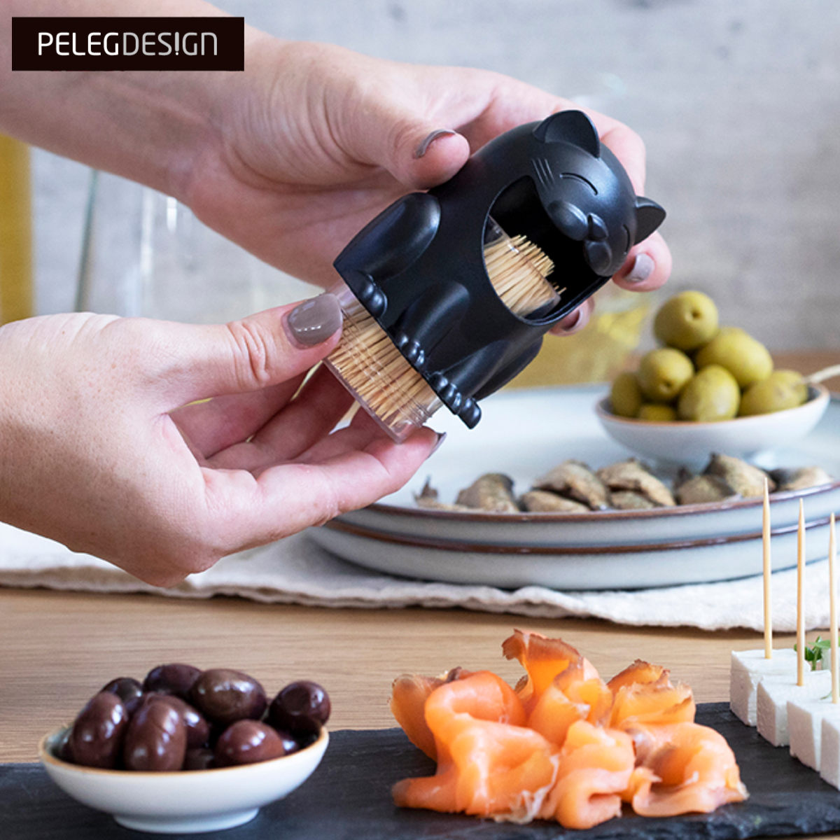 PELEGDESIGN（ペレグデザイン） 爪楊枝入れ キャット ピックホルダー