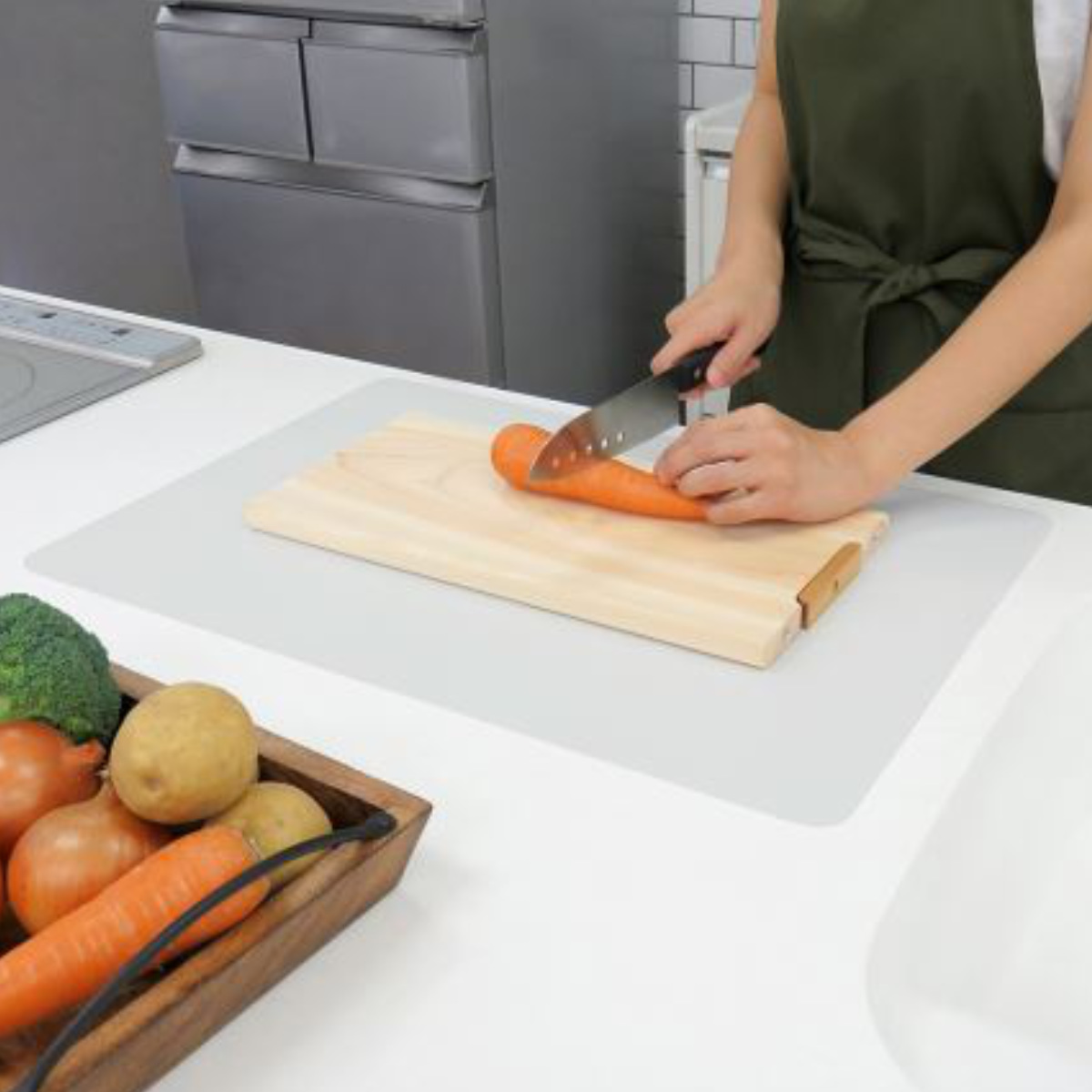 調理台マット RS シリコーン保護シート （ シリコン 調理台 保護マット 保護シート 傷防止 マット シート ）