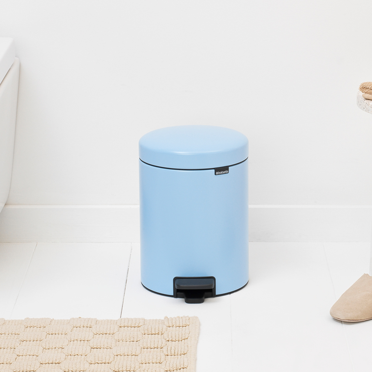 brabantia ゴミ箱 5L ペダル式 ペダルビン （ ごみ箱 ブラバンシア 5リットル ペダル ふた付き 小さい 防臭 コンパクト 丸型 リビング キッチン ）_10