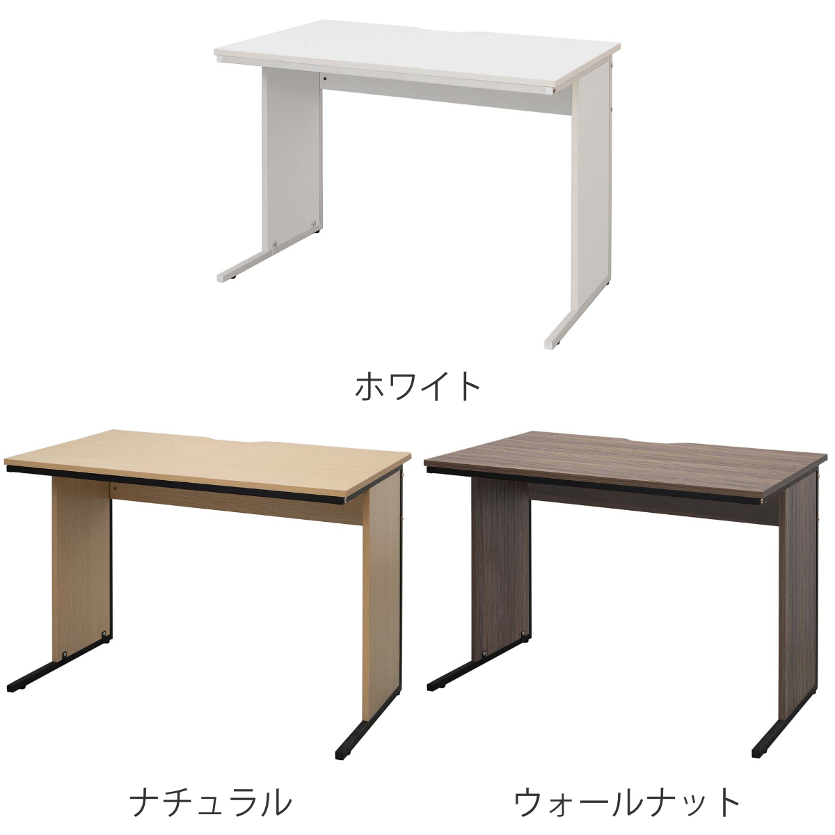 ワークデスク 幅100×奥行60cm メラミン オフィス シンプル （ 法人限定 デスク 事務机 机 パソコンデスク オフィスデスク ）_4