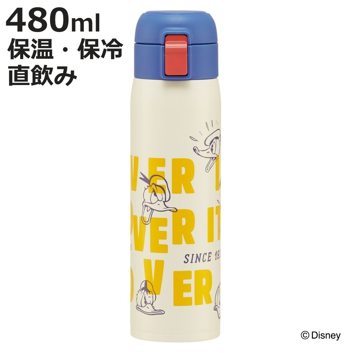スケーター 水筒 480ml ステンレスワンタッチボトル ドナルドダック