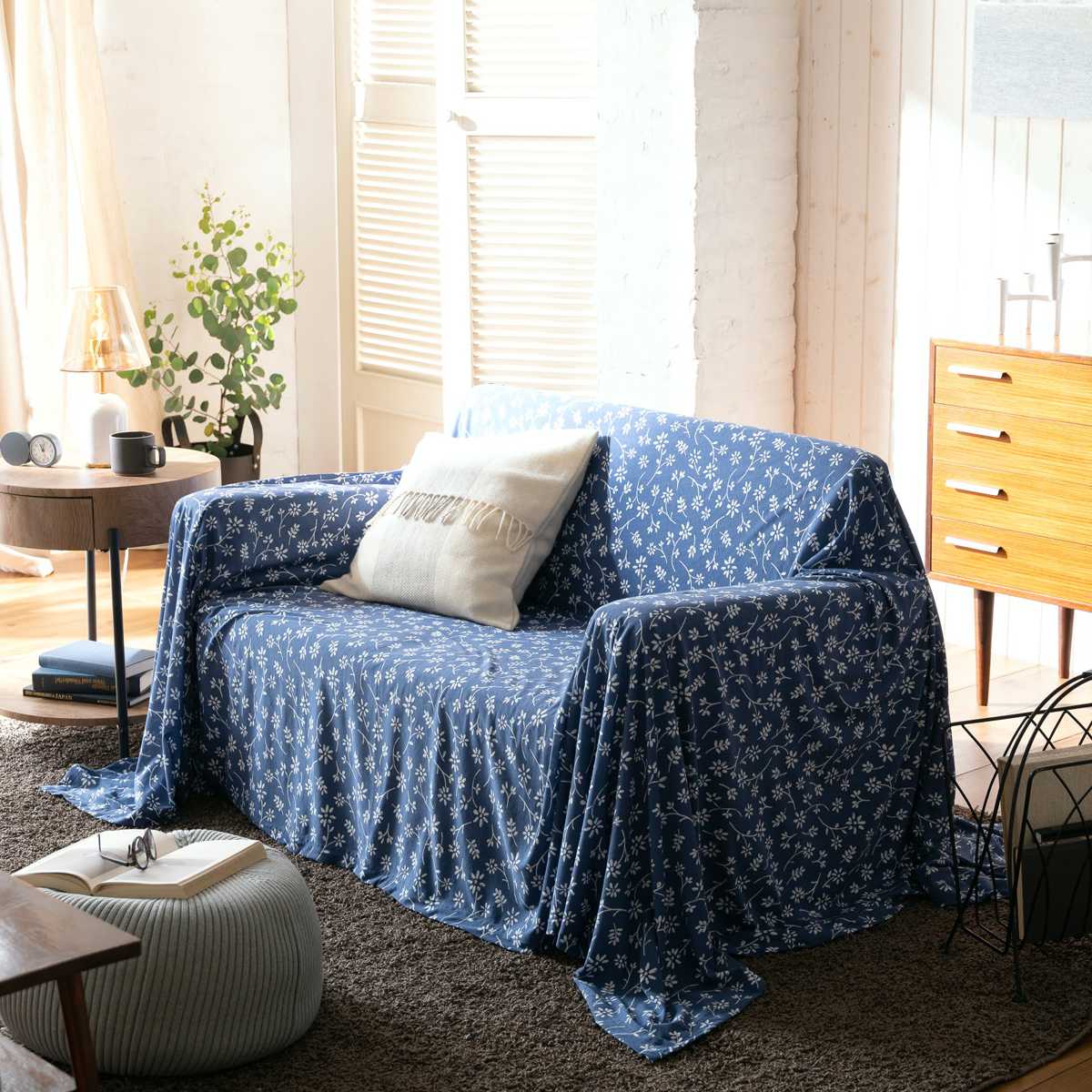 マルチカバー Lサイズ 210×270cm Fab the Home ジニア 綿100