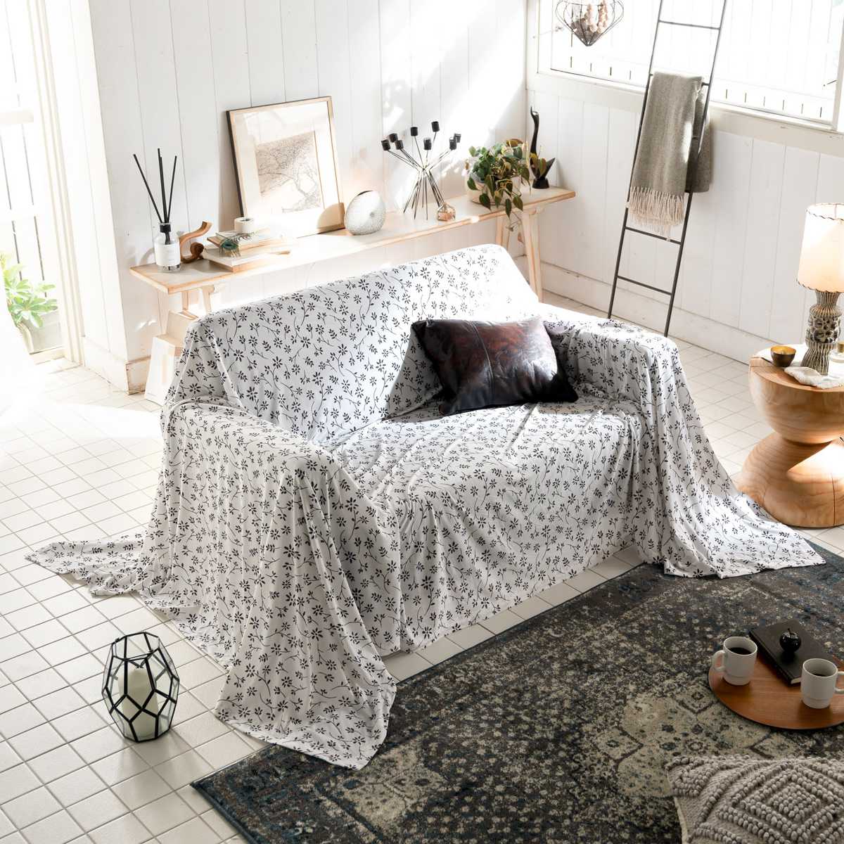 マルチカバー Lサイズ 210×270cm Fab the Home ジニア 綿100