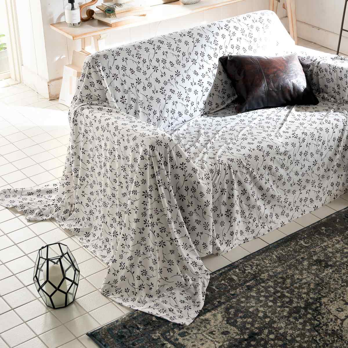 マルチカバー Lサイズ 210×270cm Fab the Home ジニア 綿100