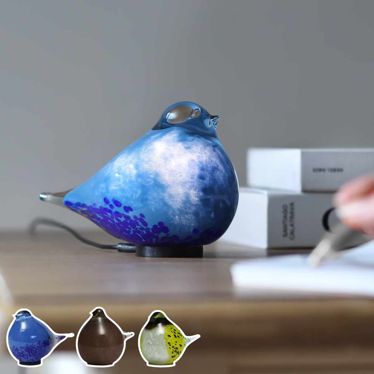 magnet テーブルライト HEALING BIRD USB電源 （ ライト ガラス製
