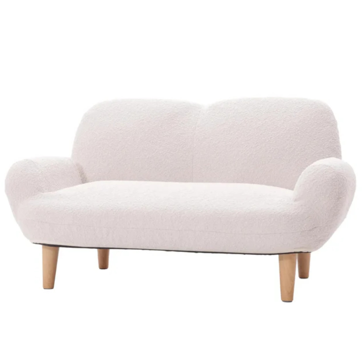 セルタン ソファ 2人掛け 幅110cm ブークレ生地 SUICA 肘付