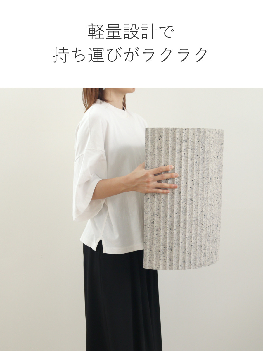 東谷 サイドテーブル 半円型 幅40cm 高さ48cm テラゾー柄 （ ストーン