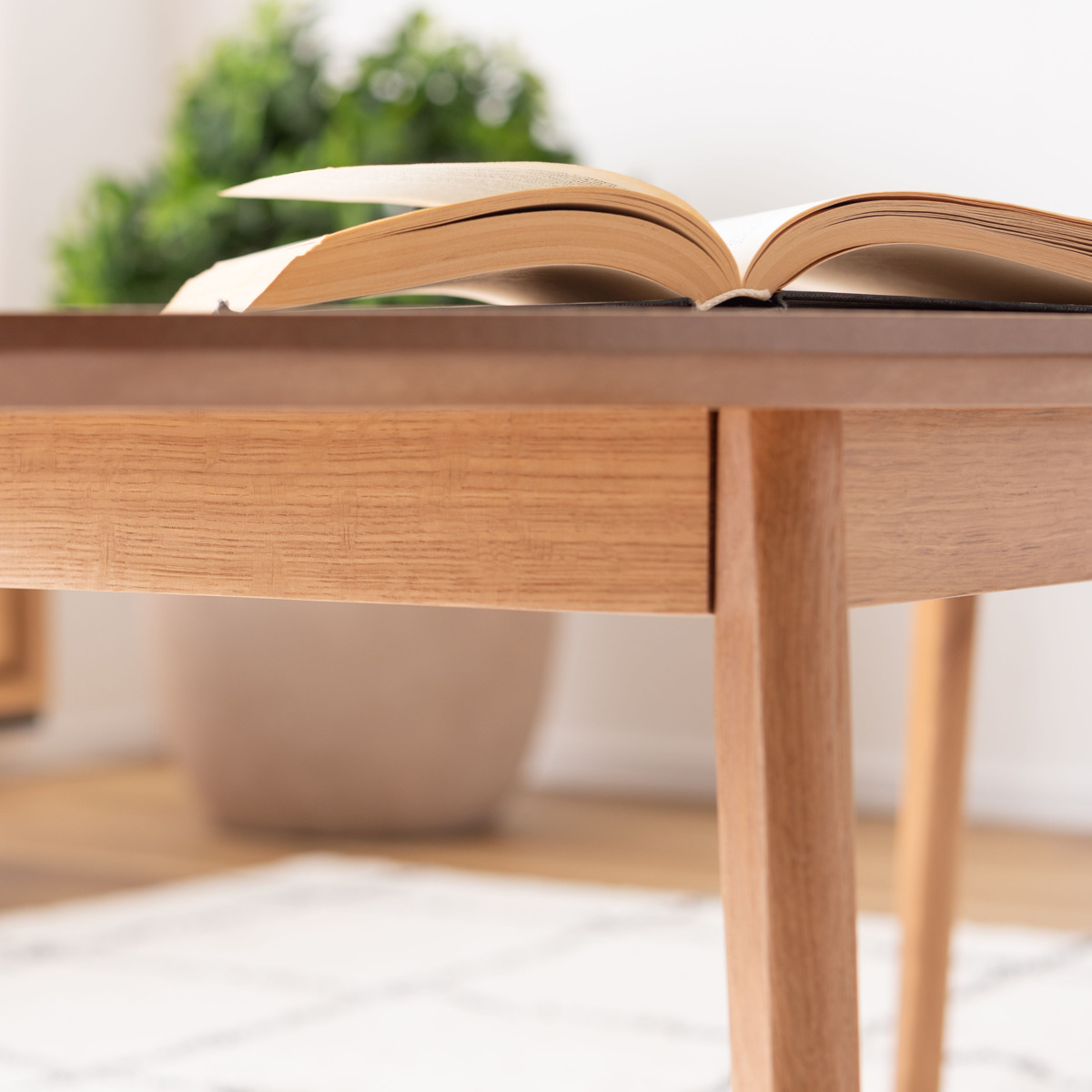 東谷 リビングテーブル オーバル型 幅120cm 高さ38cm （ オーク 木製