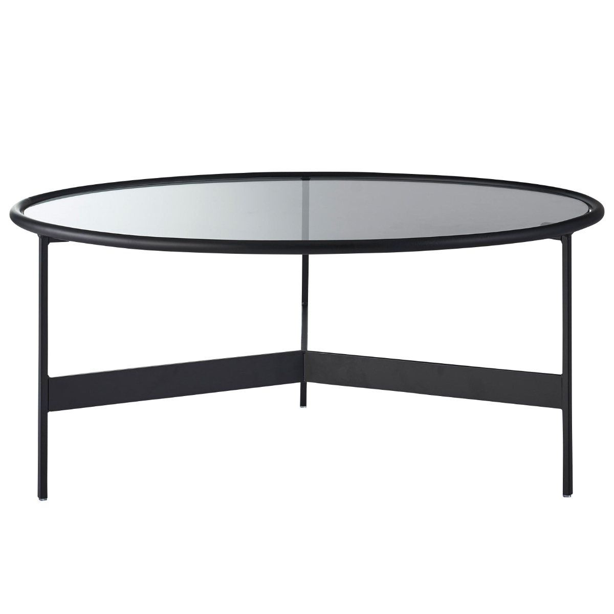 東谷 センターテーブル 円型 直径75cm ラウンドガラステーブル