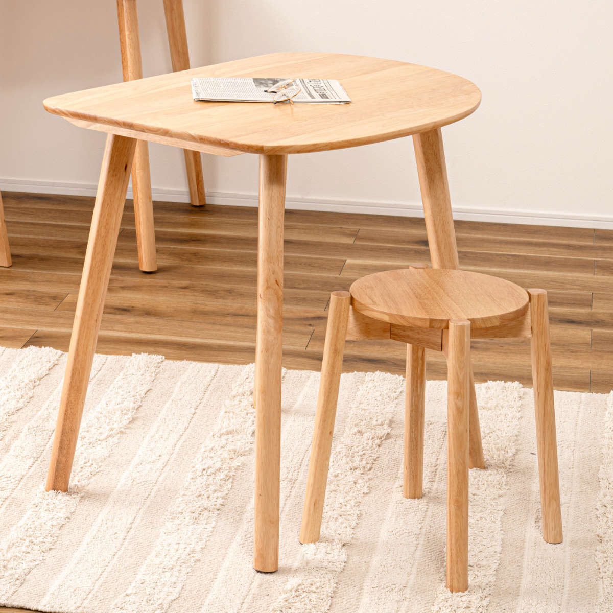 東谷 ダイニングテーブル 幅83cm 角丸 コンパクト （ 1人掛け 2人掛け