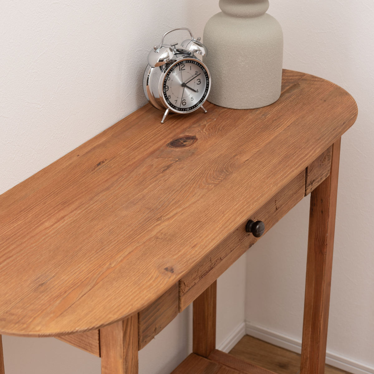 東谷 コンソール 幅95cm 引出し付 パイン古材 ヴィンテージ （ スリム
