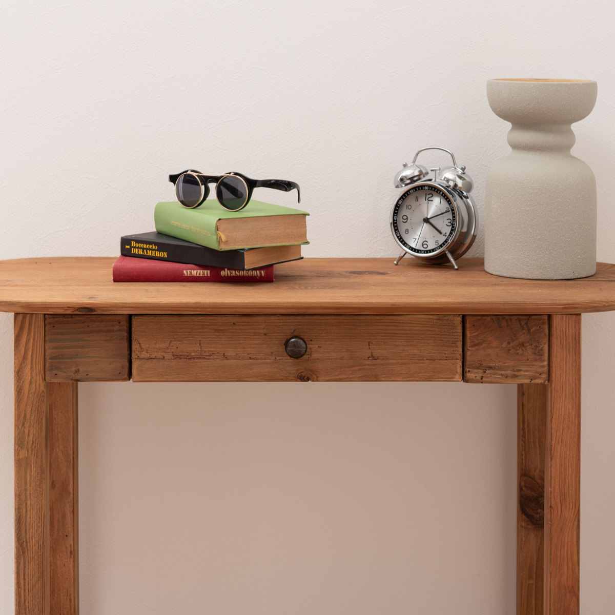 東谷 コンソール 幅95cm 引出し付 パイン古材 ヴィンテージ （ スリム