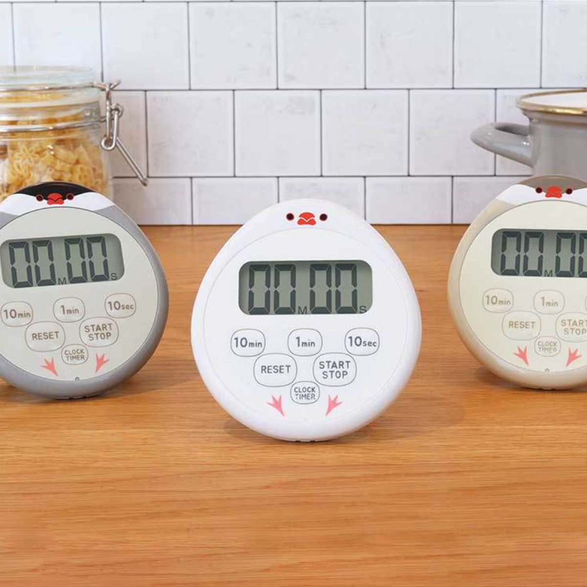 ドリテック キッチンタイマー 文鳥 防水 マグネット付き （ dretec