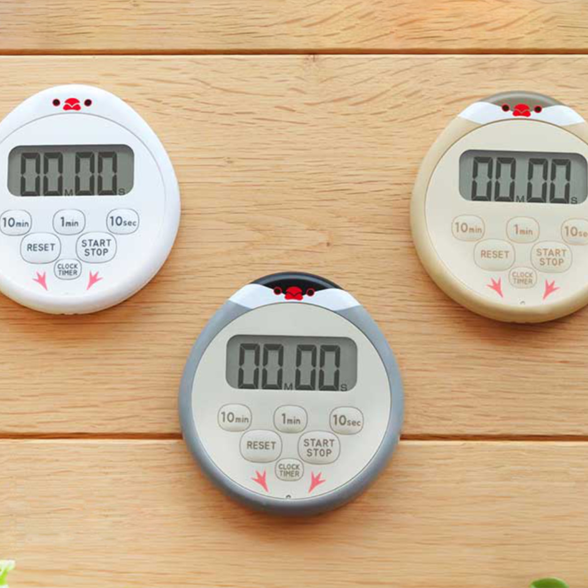 ドリテック キッチンタイマー 文鳥 防水 マグネット付き （ dretec