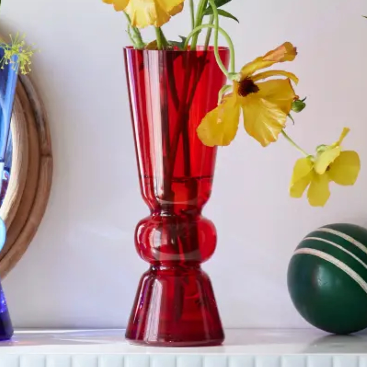 花瓶 valoa ヴァロア 7.5×20cm フラワーベース （ 花びん 花器 ガラス