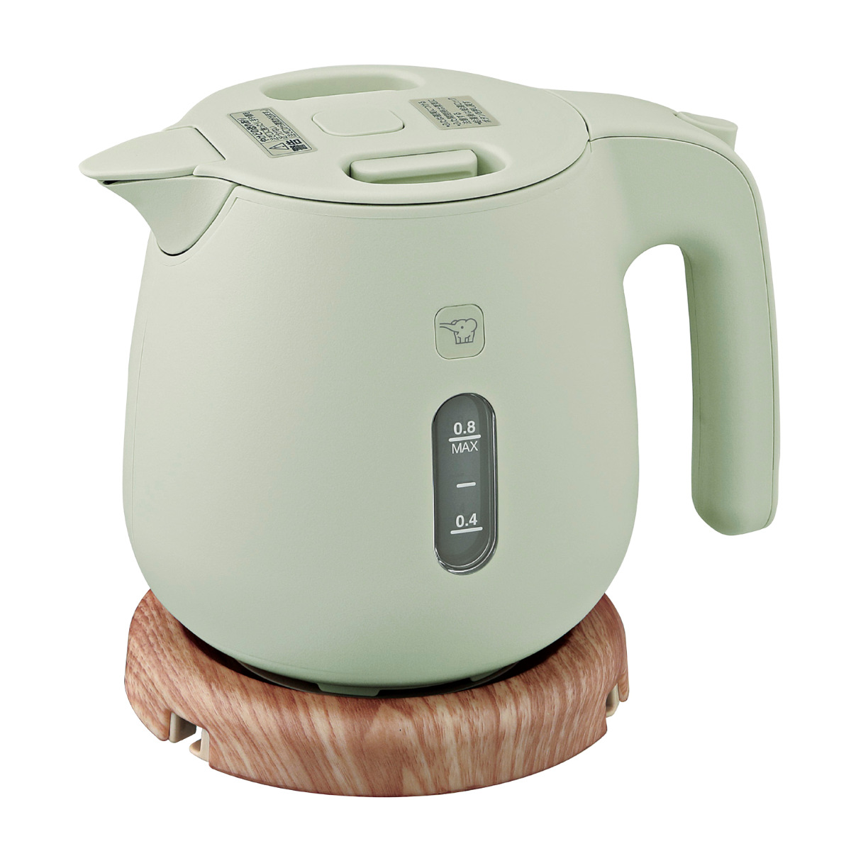 象印（ZOJIRUSHI） 電気ケトル 800ml 木目調電源プレート付き 安全設計