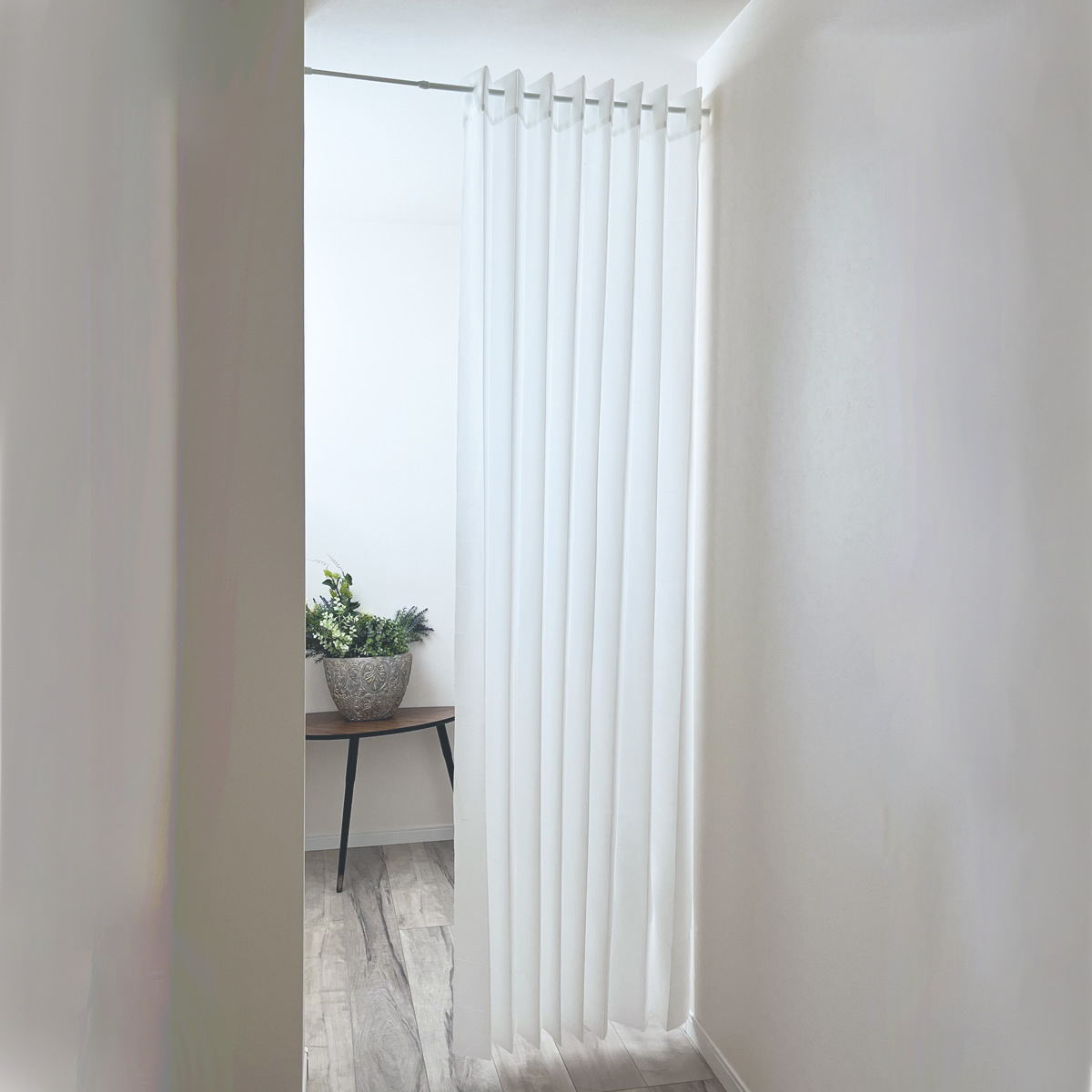 アコーディオンカーテン 無地柄 フリーカット 150×200cm （ 間仕切り