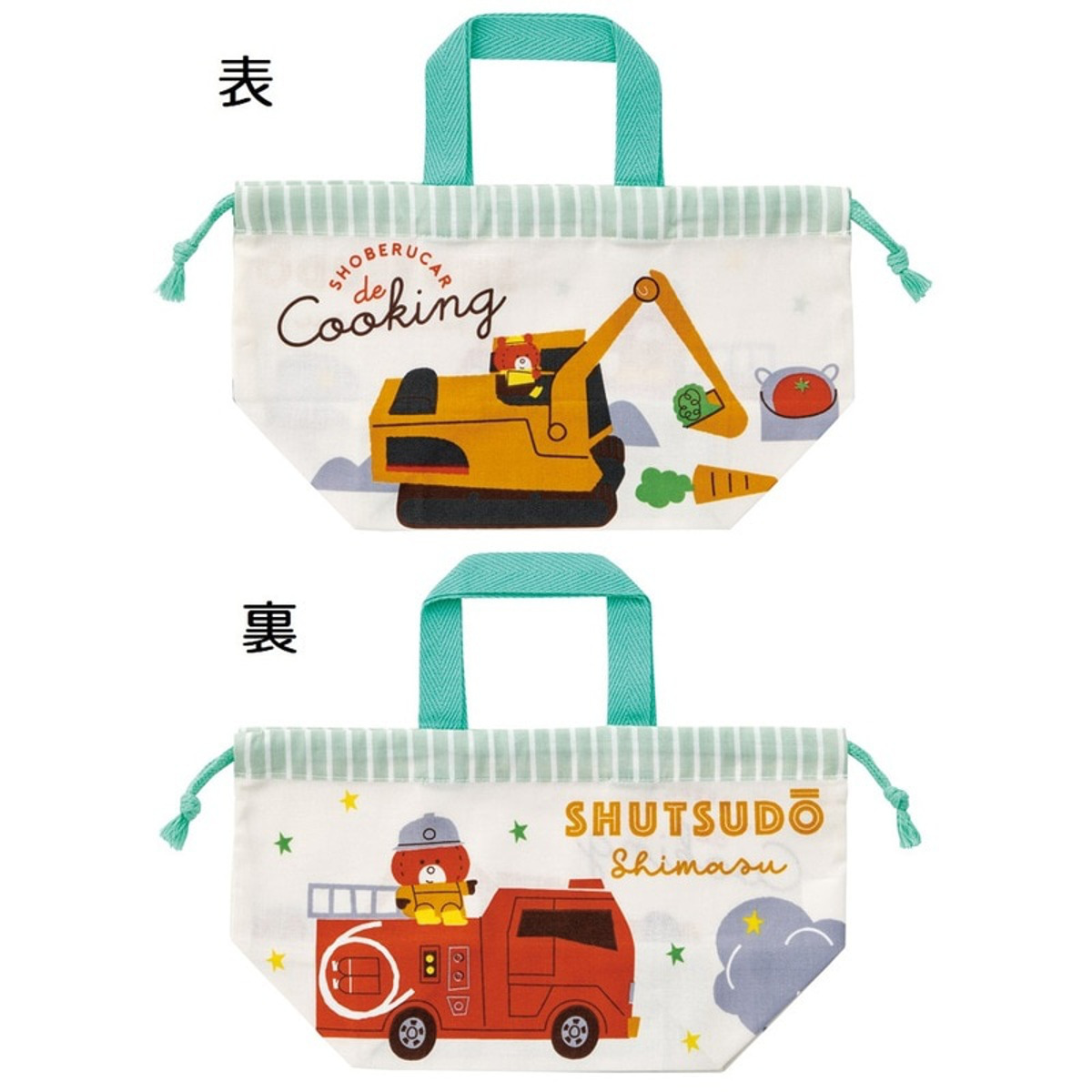 スケーター ランチ巾着 トミカとトム （ トミカ トム 弁当袋 お弁当袋