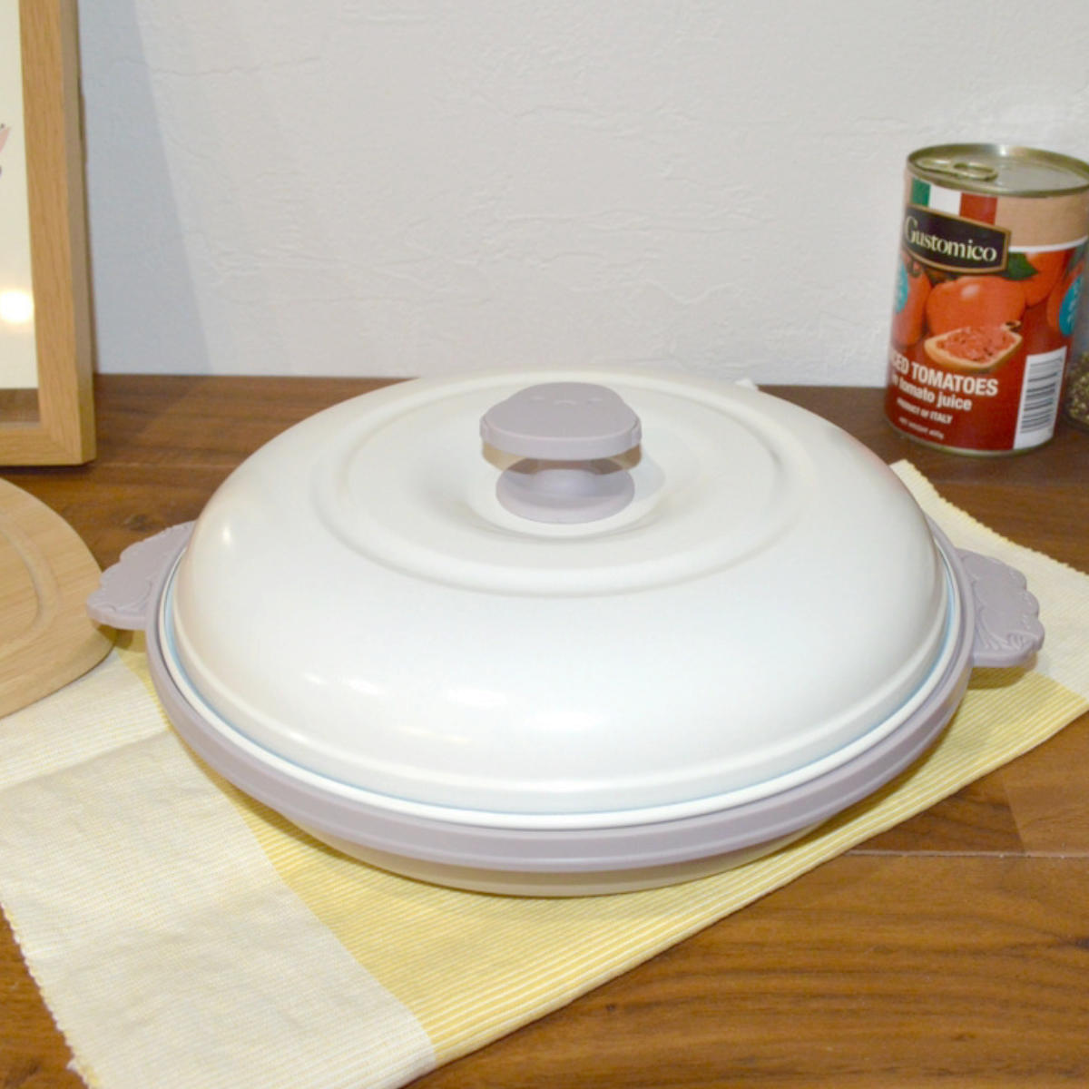 トレードワン レンジパン 丸型 電子レンジ調理器 CHEF シマエナガ