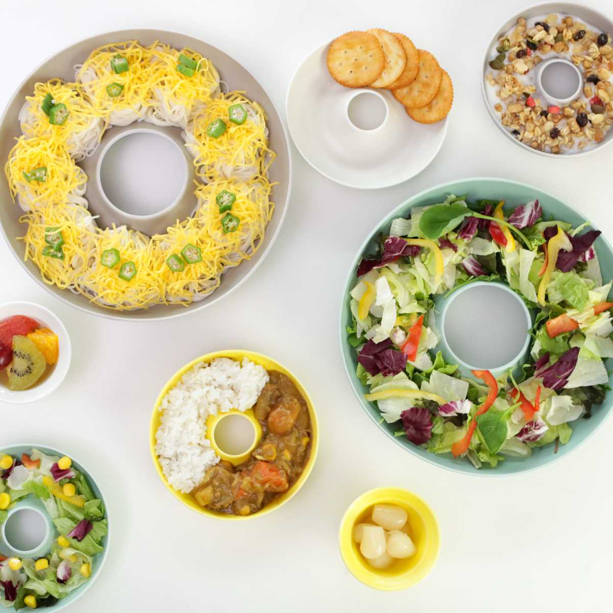 プレート 13cm S ドーナツ 磁器 （ 食洗機対応 電子レンジ対応