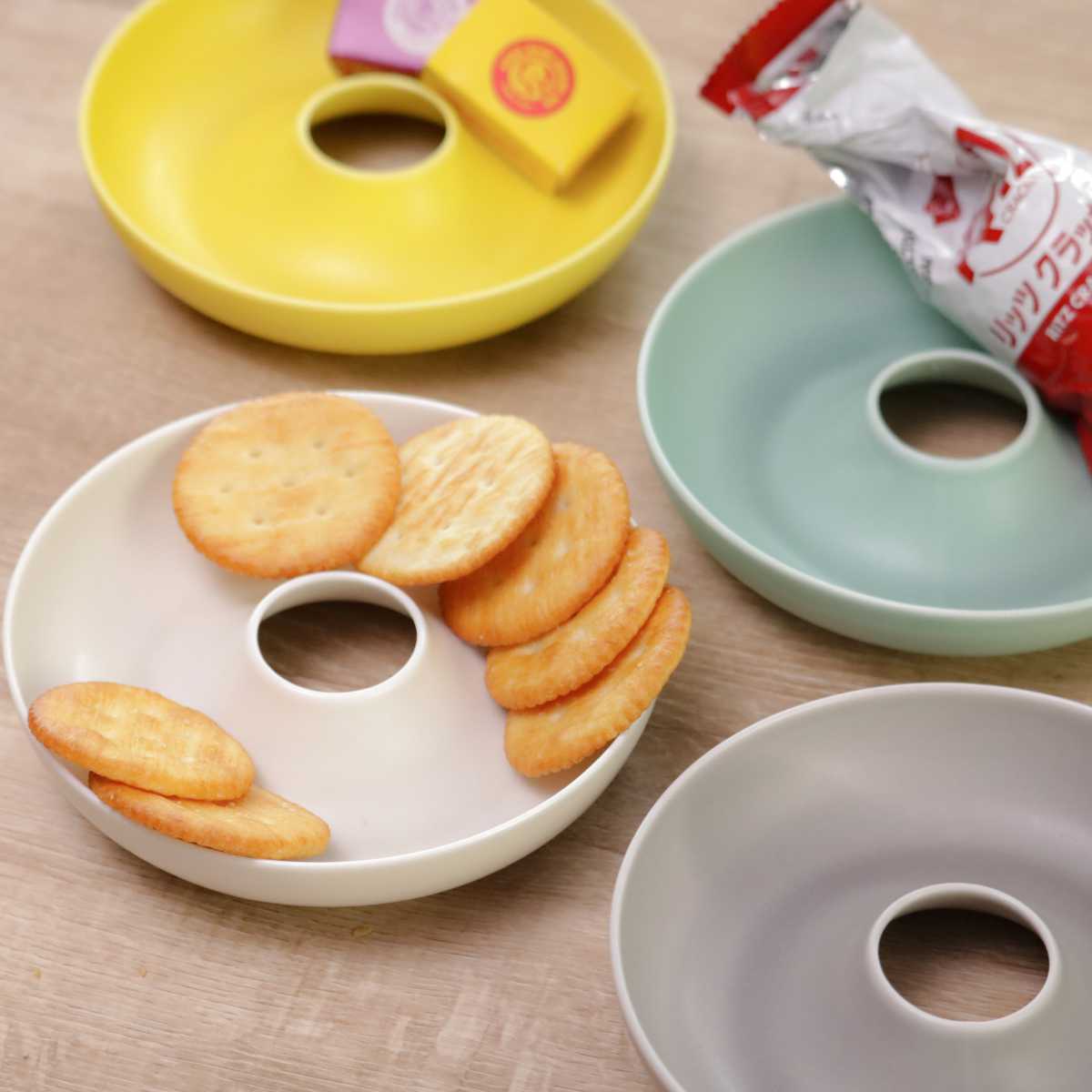プレート 13cm S ドーナツ 磁器 （ 食洗機対応 電子レンジ対応