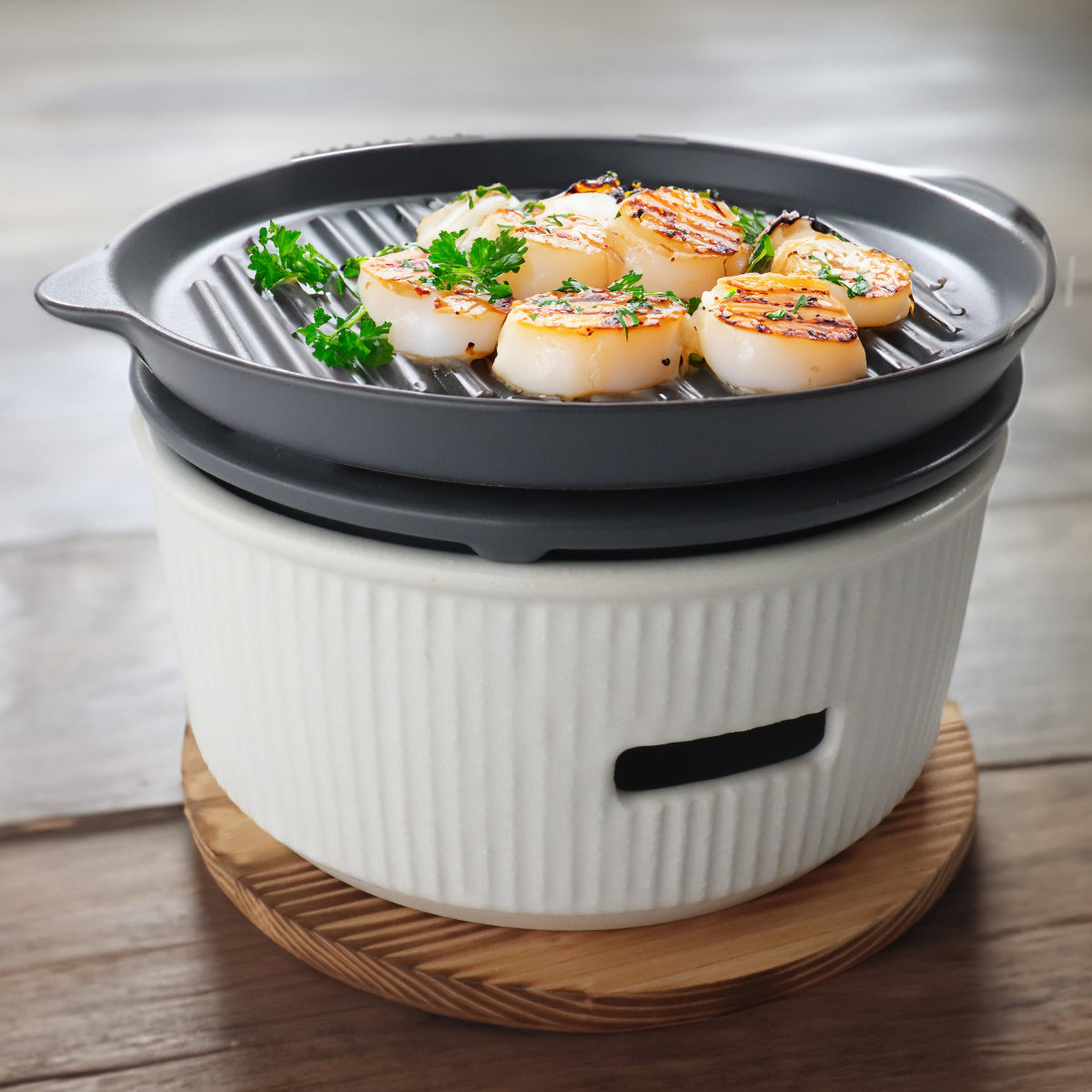 SALIU（サリュウ） 炭焼きグリル 陶板タイプ 大 陶器 日本製 ロロ The