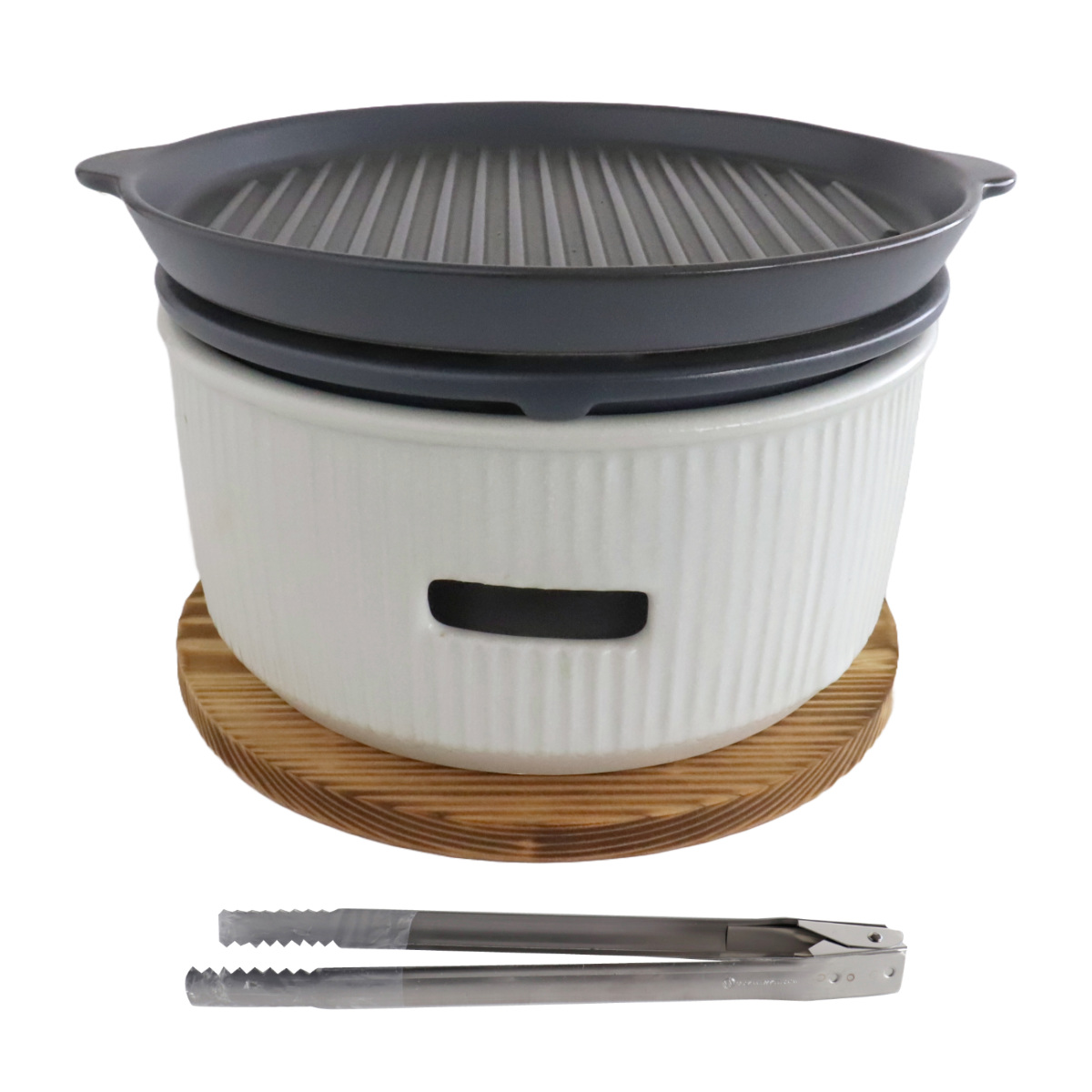 SALIU（サリュウ） 炭焼きグリル 陶板タイプ 大 陶器 日本製 ロロ The