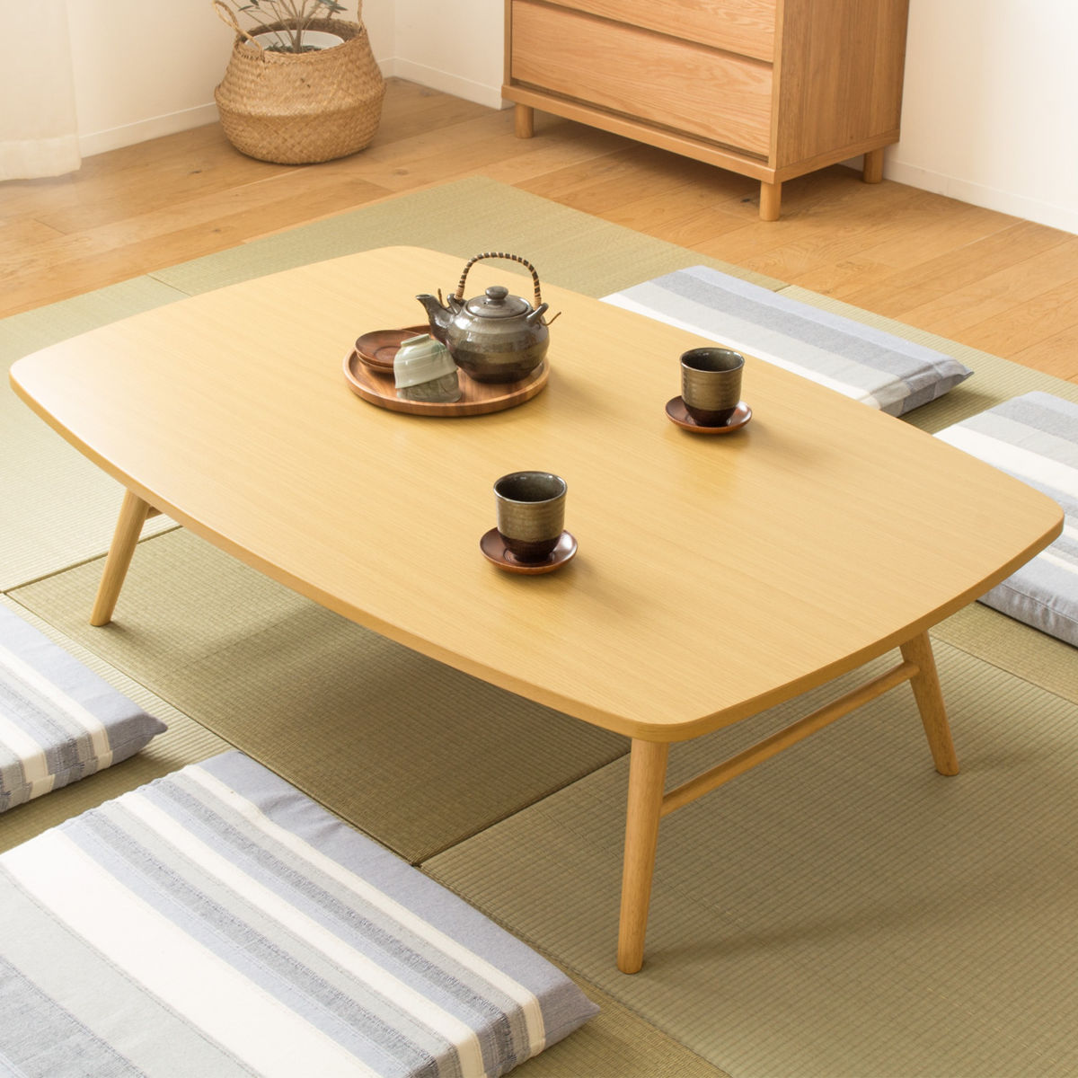 座卓 折りたたみ 幅120cm 折りたたみテーブル （ 木目調 リビング