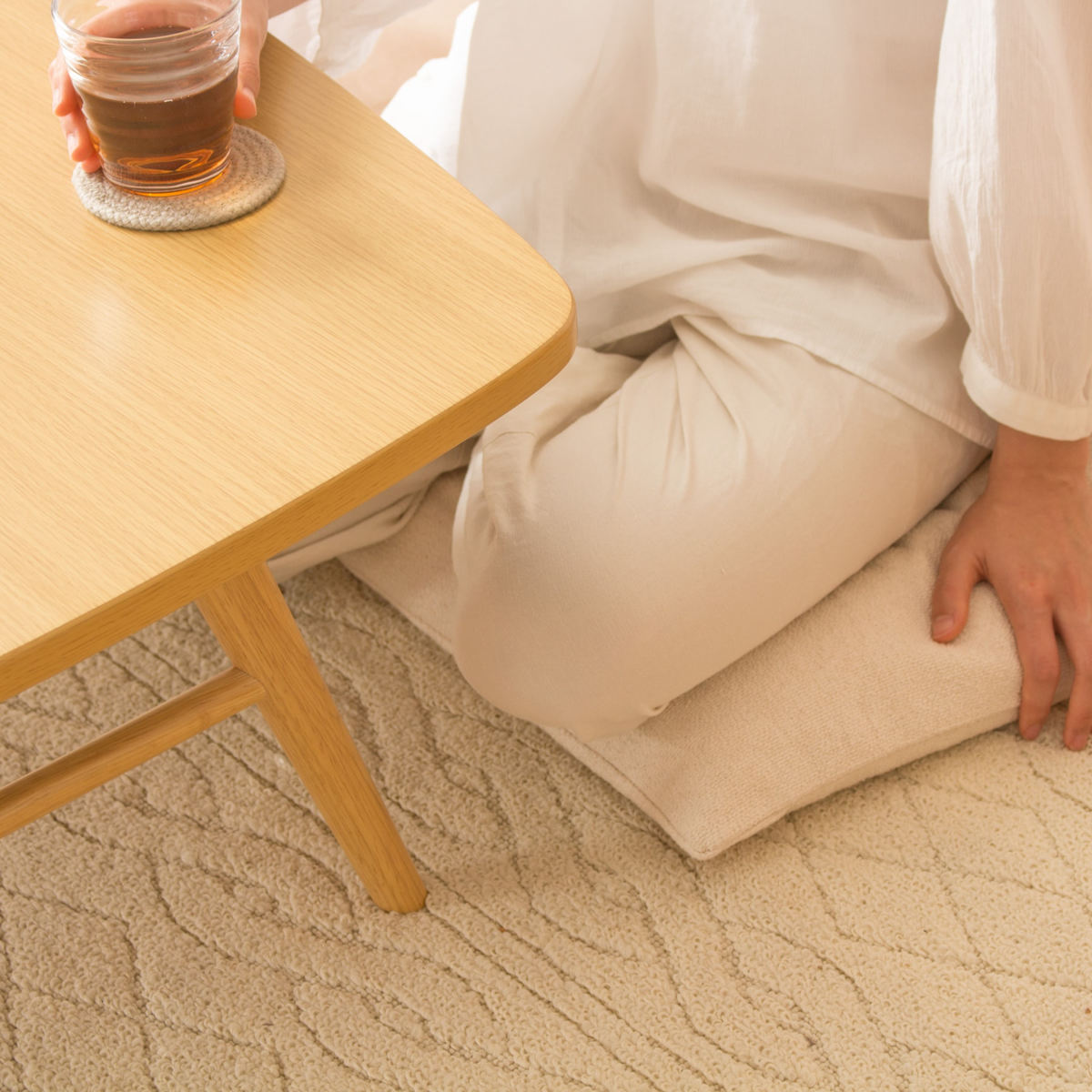 座卓 折りたたみ 幅120cm 折りたたみテーブル （ 木目調 リビング