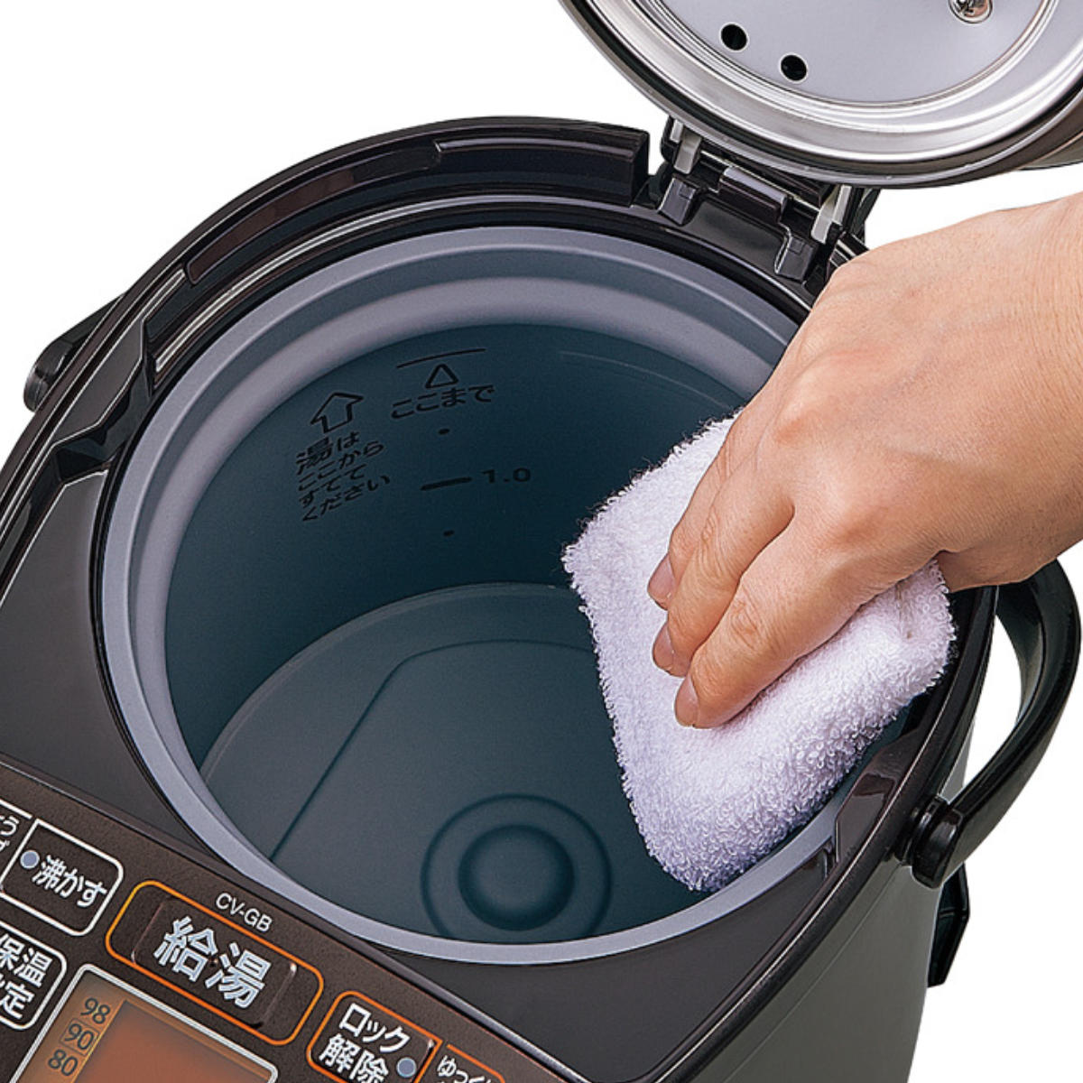 象印　電気まほうびん　電気ポット　優湯生2.2リットル　ブラウン 象印（ZOJIRUSHI） 電気ポット 2.2L VE電気まほうびん 優湯生