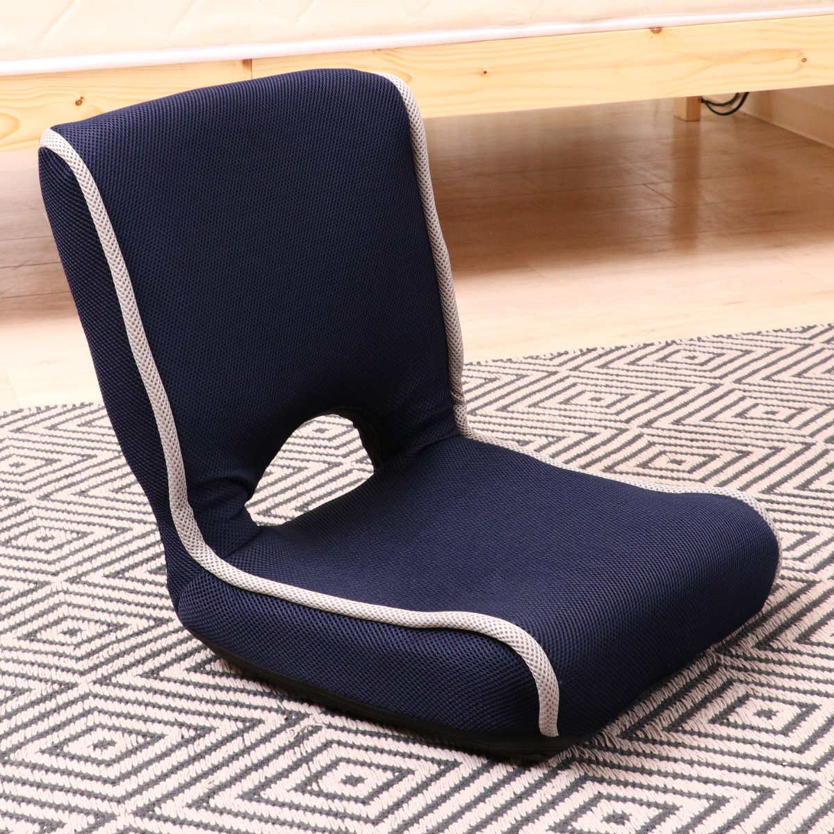 不二貿易（Fuji Boeki） 座椅子 1人掛け 折りたたみ 幅40cm コンパクト