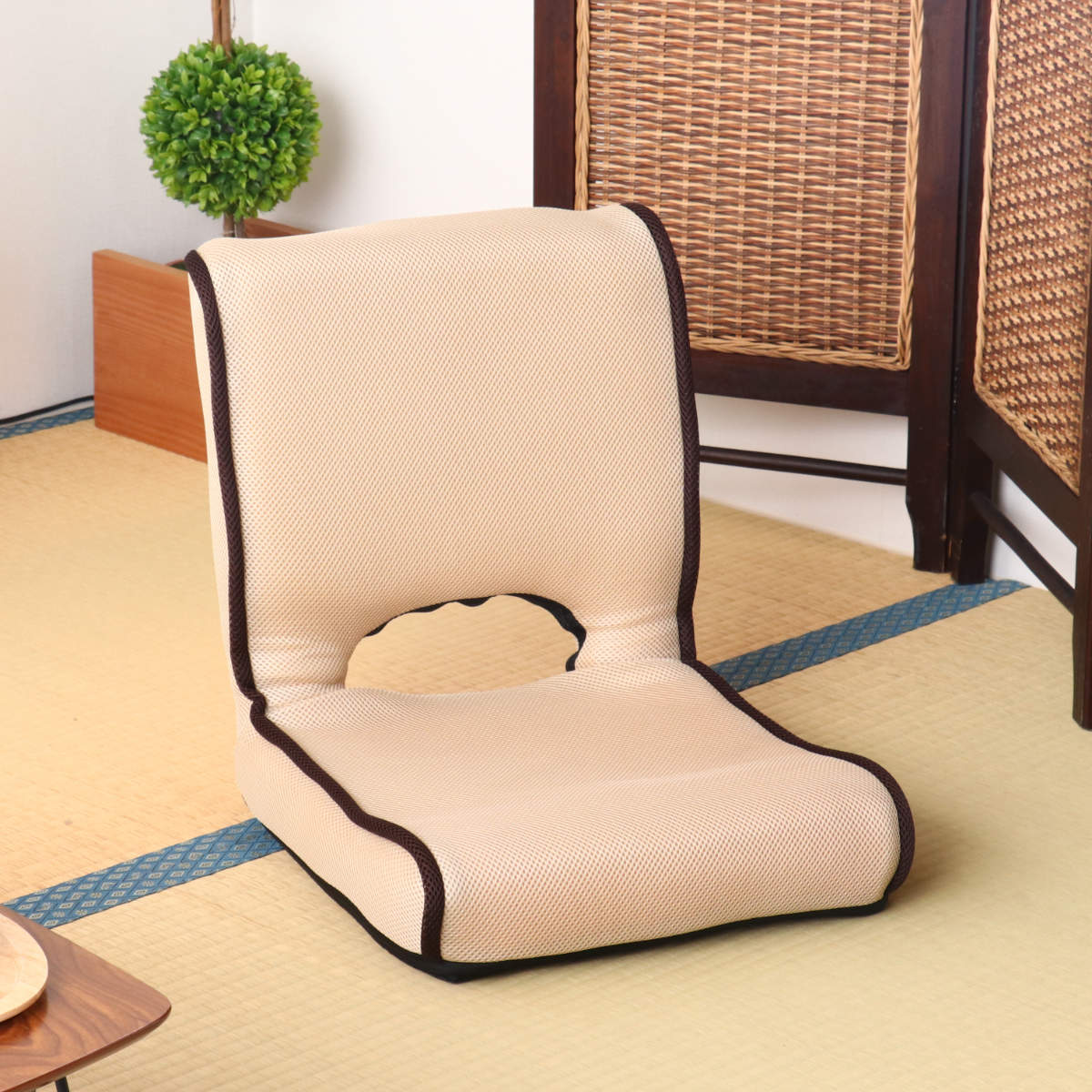 不二貿易（Fuji Boeki） 座椅子 1人掛け 折りたたみ 幅40cm コンパクト